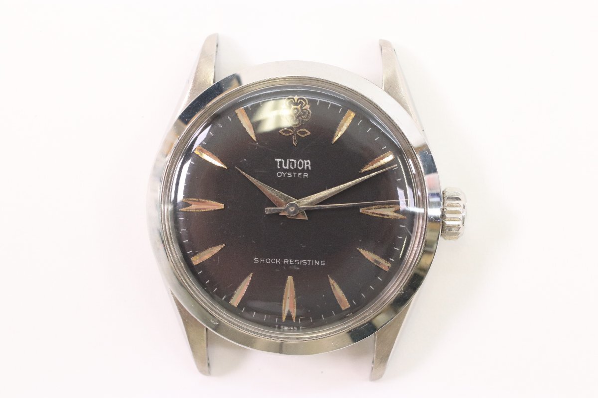 TUDOR チューダー チュードル オイスター 7934 デカバラ 手巻き 黒文字