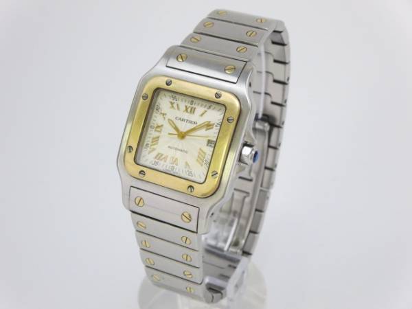 Cartier カルティエ サントスガルベ LM 2319 自動巻 稼働品 1円