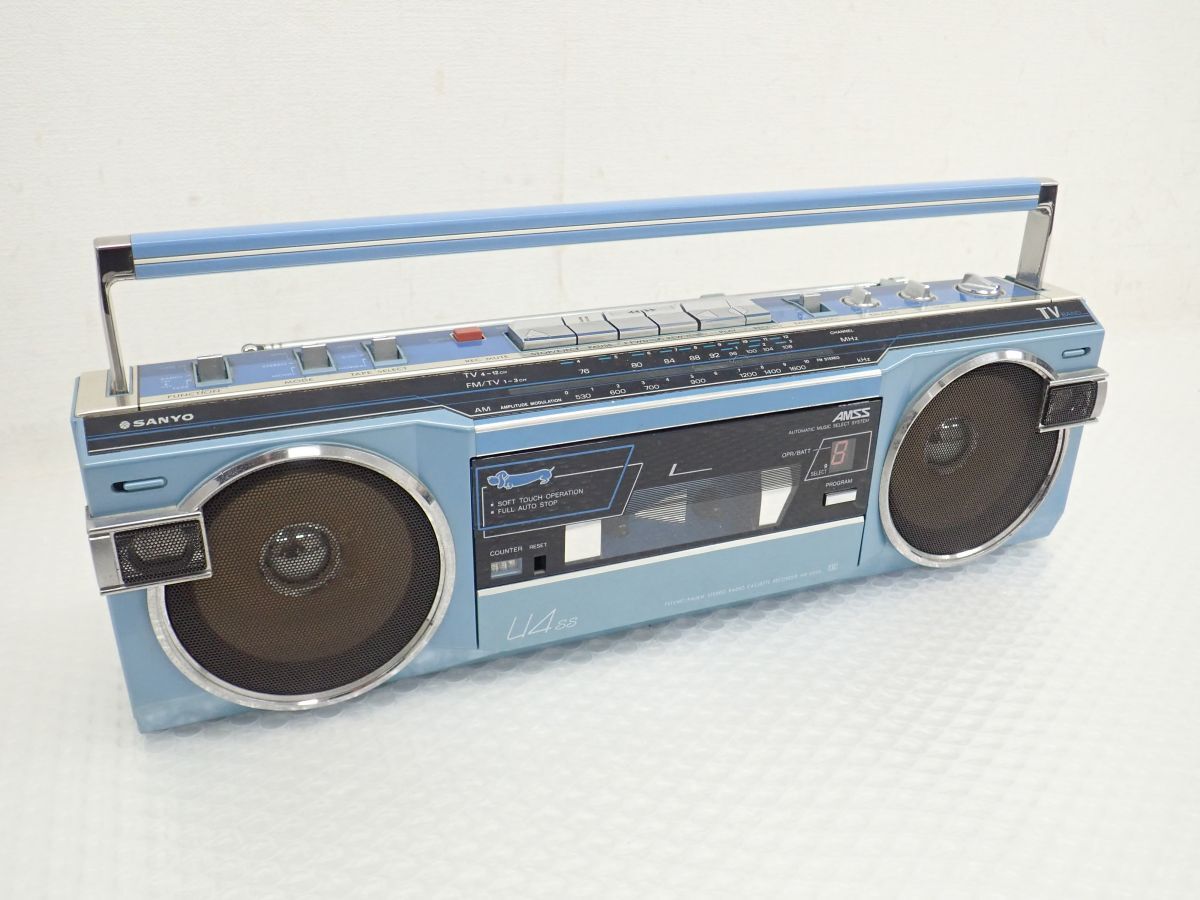 D082-100 希少カラー サンヨー SANYO おしゃれなテレコ MR-U4SS（B