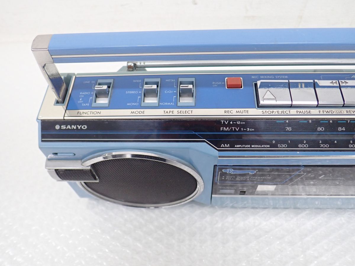 D082-100 希少カラー サンヨー SANYO おしゃれなテレコ MR-U4SS（B