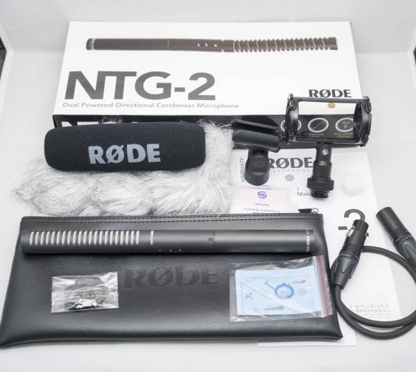 RODE NTG2 コンデンサーマイク 専用ケース付 美品】RODE NTG2 コンデンサーマイク 追加付属品付 RODE NTG2