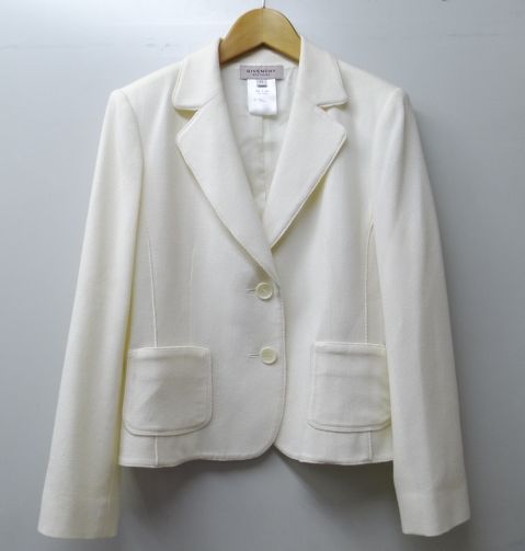 ★GIVENCHY BOUTIQUE◎ジバンシィブティック 白ジャケット42美品