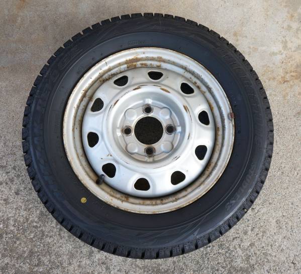 8768□タイヤ 4本 ブリザック REVO GZ 175/65R14 ホイール 中古