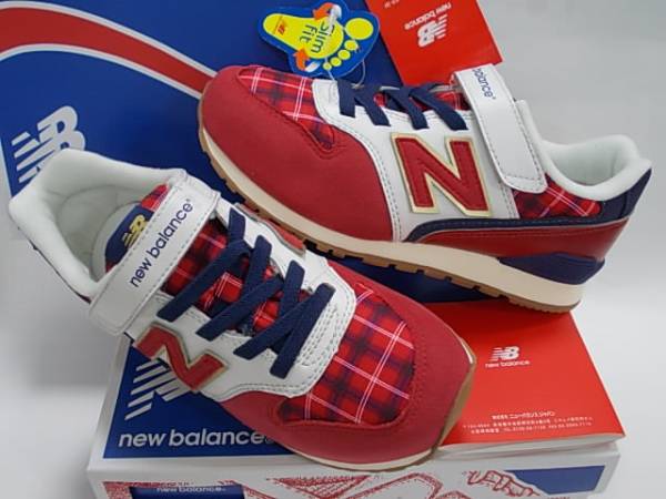 税込ニューバランスKV996CCY赤紺24cm1足4900即決am21jg2