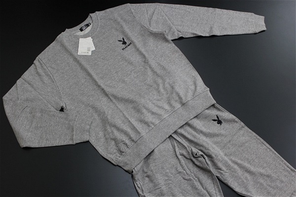 ★PLAY BOY スウェット上下セット 灰[SET510PB026-GRY-LL]一 五