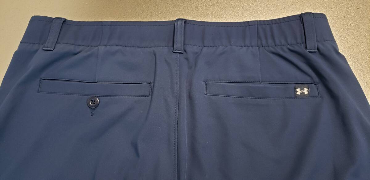 送料無料　アンダーアーマー　ゴルフパンツ 　ストレッチ　ラウンド　XL　ネイビー　_6