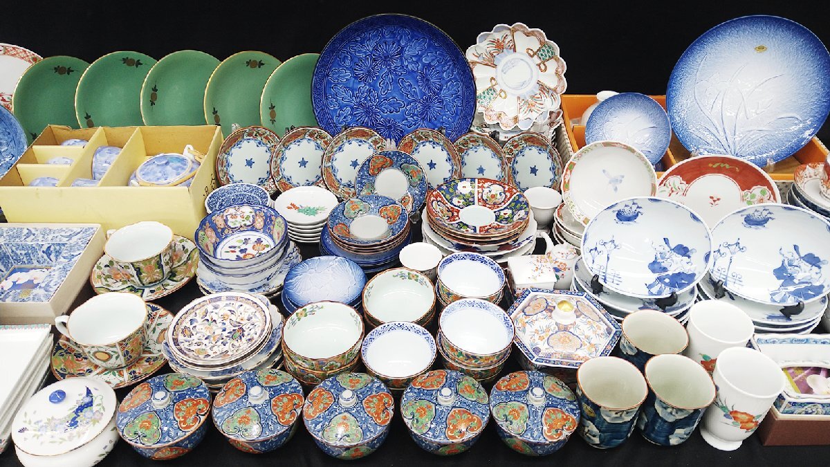 K629 売り切り品 有田焼 食器 100点以上 西山 龍峯 錦松梅 其泉 幸泉
