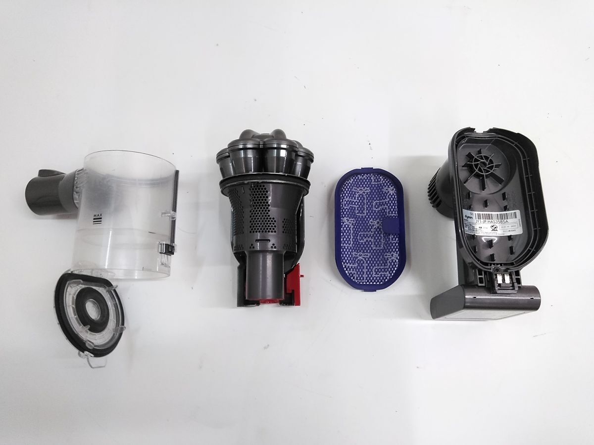 ♪Dyson ダイソン DC45 TYPEB ハンディ コードレスクリーナー サイクロン掃除機 充電アダプター/アタッチメント/スタンド 0418-38G @160♪_7