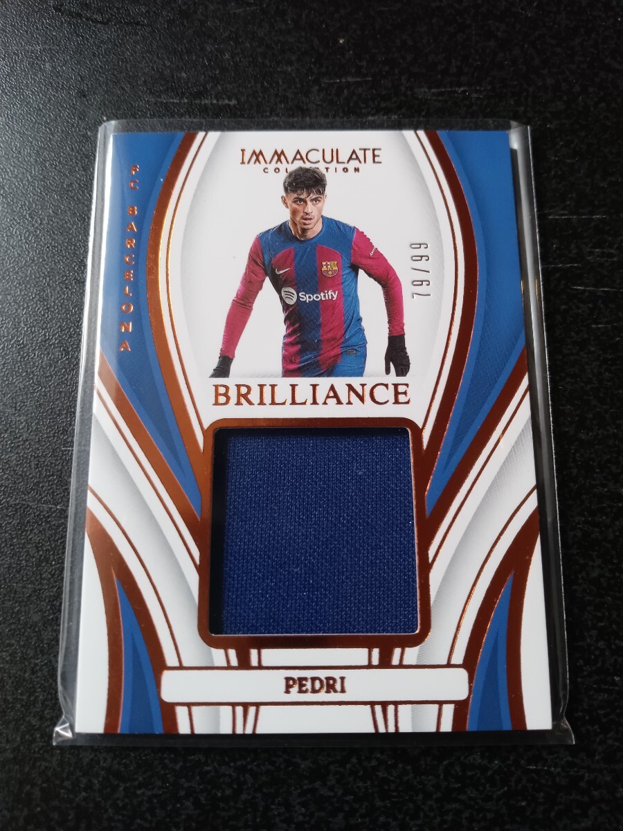 Panini23-24 Immaculate Pedri FC Barcelona 99枚限定ジャージカード_1