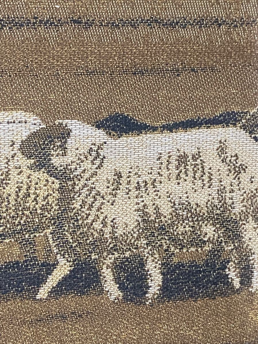 美術工芸織物 平山郁夫 牧童 西陣織 川島織物 金刺繍絵 風景画 額装 真