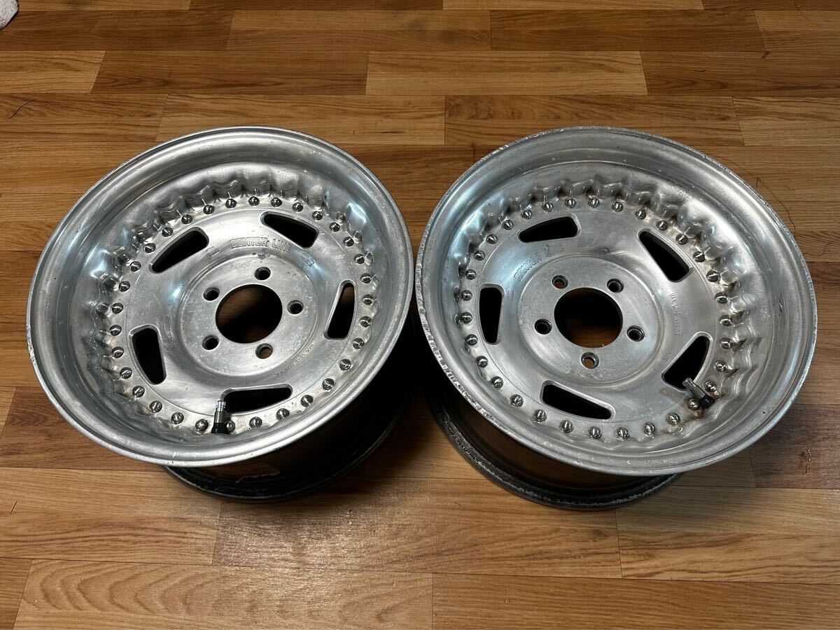 CENTER LINE センターライン 15×8J 　PCD114.3/5H ET±0 中古2本　アルミホイール 当時物_1