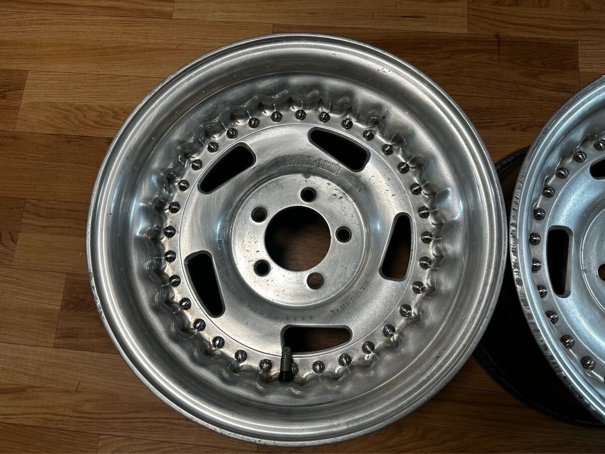 CENTER LINE センターライン 15×8J 　PCD114.3/5H ET±0 中古2本　アルミホイール 当時物_2
