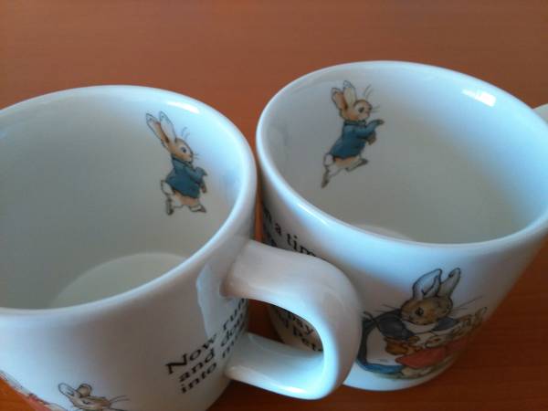 【未使用含】ウェッジウッド ピーターラビット マグ2個　旧刻印_2
