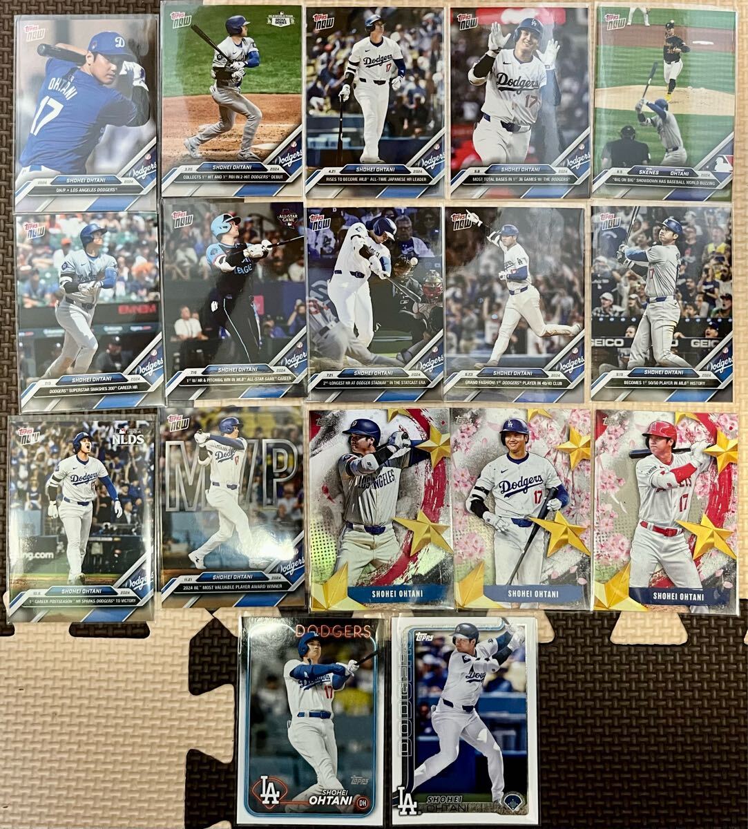 ☆【1円スタート】【お得】MLB 大谷翔平 カード 17枚セット Topps now