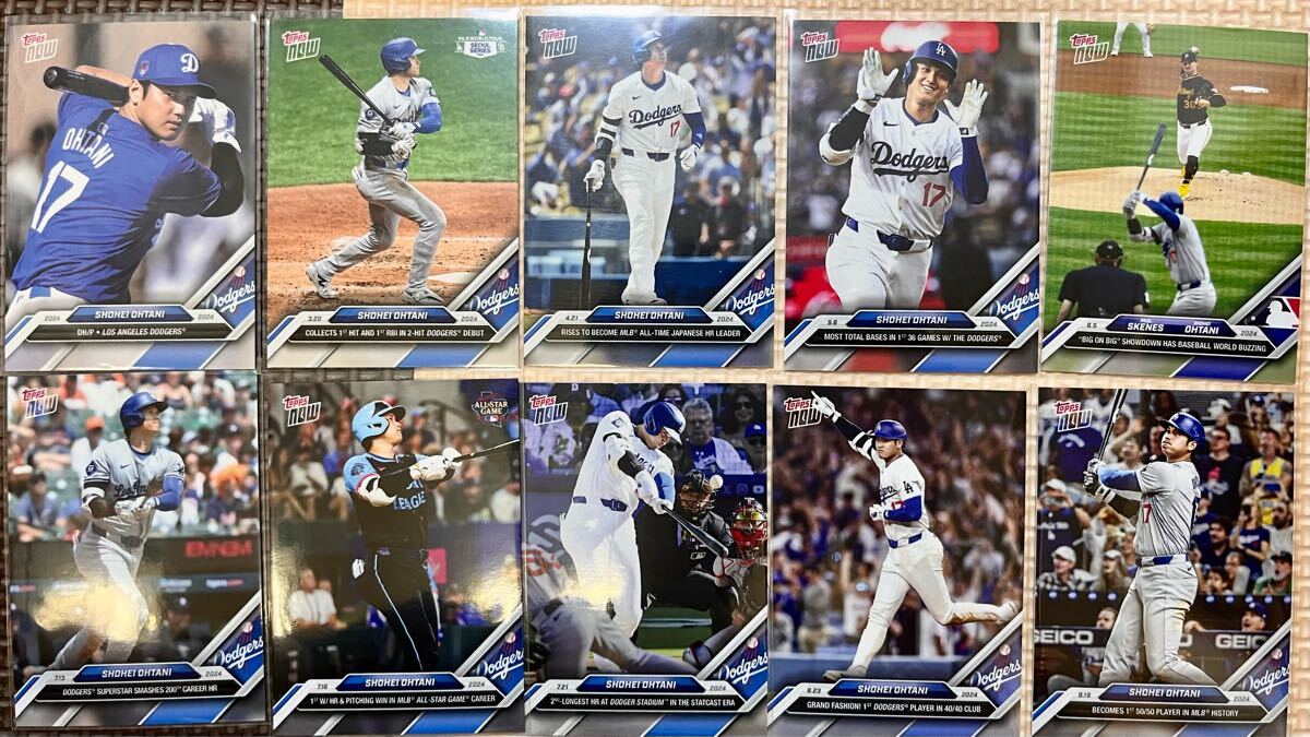 ☆【1円スタート】【お得】MLB 大谷翔平 カード 17枚セット Topps now
