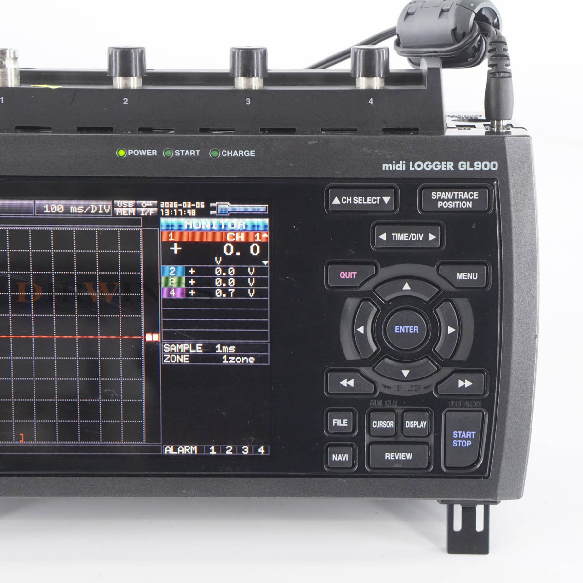 DW 8日保証 GL900 GL900-4 GRAPHTEC グラフテック midi LOGGER Data Logger データロガー ...