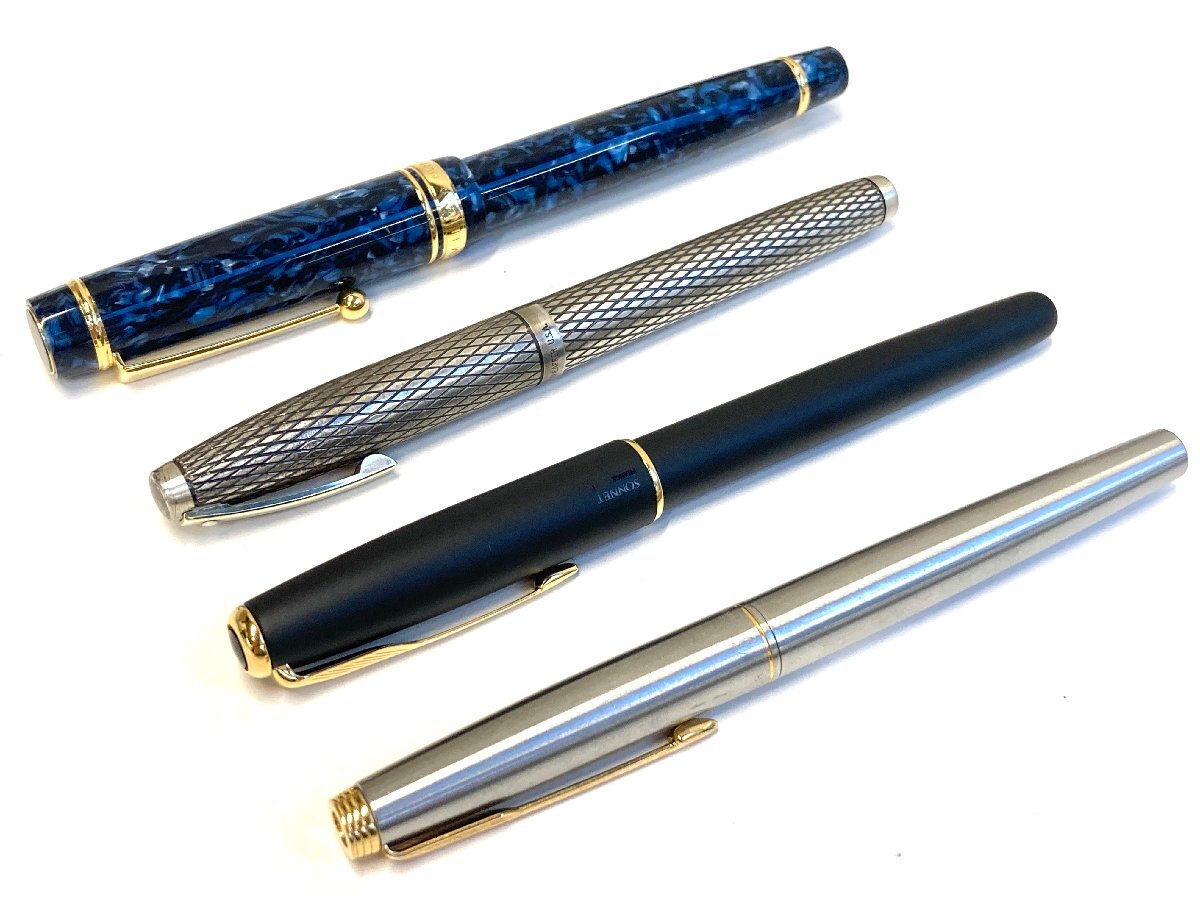 ★ BP ★ １円 ペン先K14 含む パーカー シェーファー パイロット万年筆 4本まとめ ジャンク 文房具【中古】【中古】_4