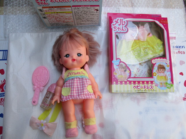 ☆メルちゃん おせわだいすき お人形セット 小物のドレスもセットで 