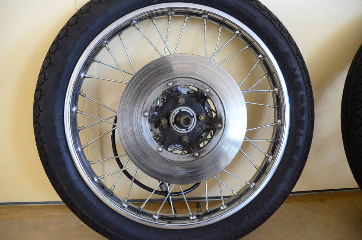 ホンダ CB400F タイヤ付き スポークホイール 前後セット 中古_4