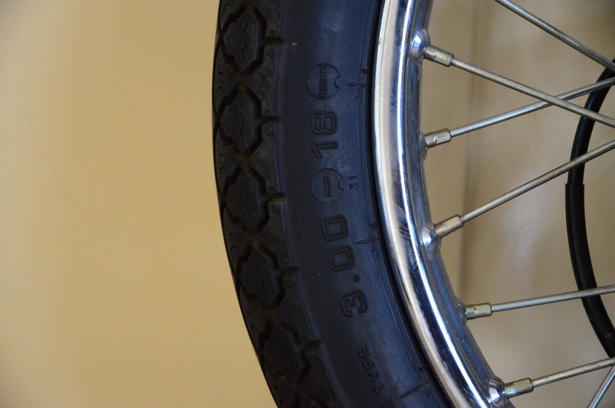 ホンダ CB400F タイヤ付き スポークホイール 前後セット 中古_5