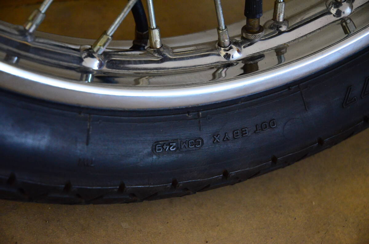 ホンダ CB400F タイヤ付き スポークホイール 前後セット 中古_6