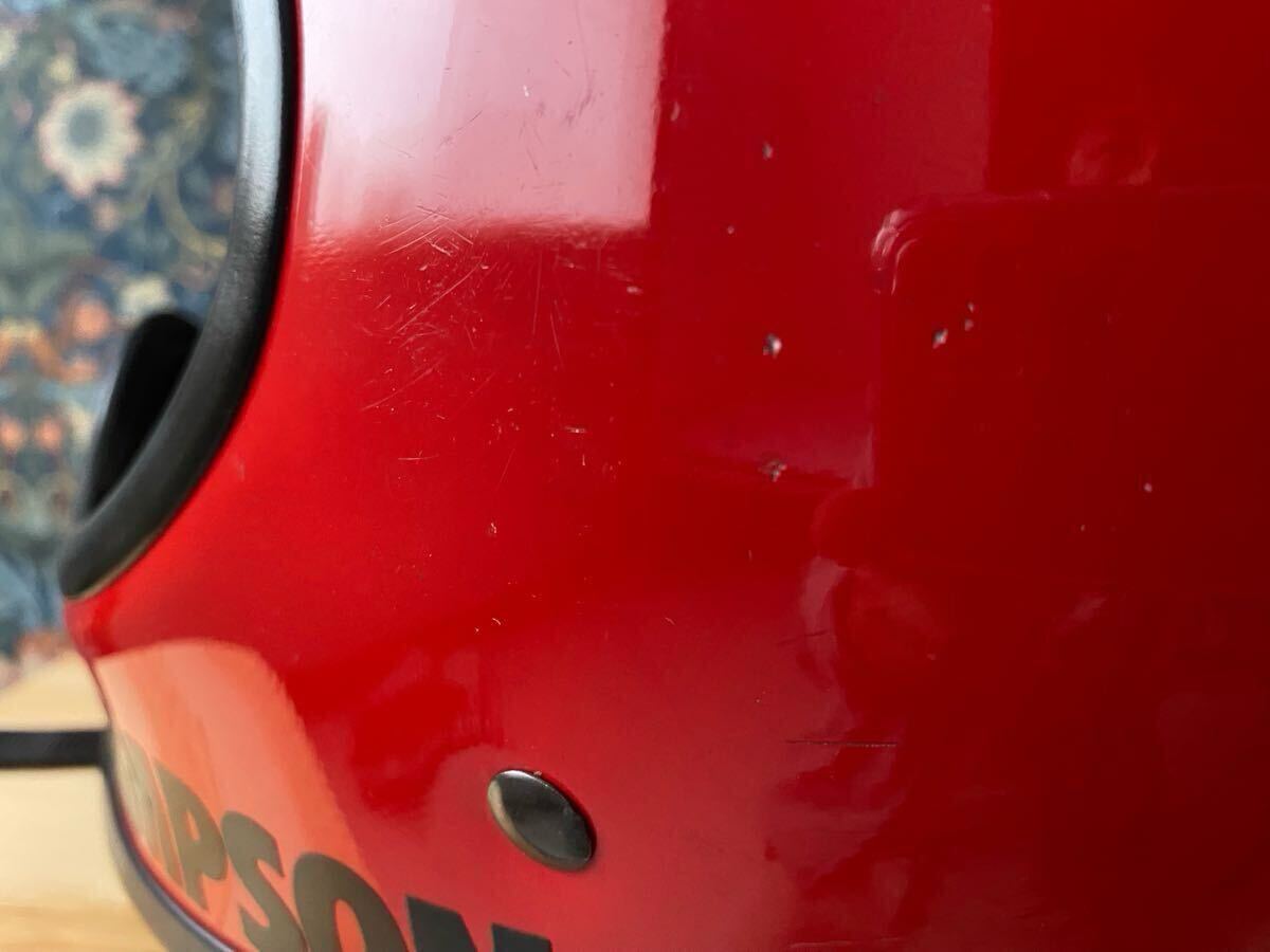 シンプソン　M52 赤　ビンテージ　ヘルメット_6