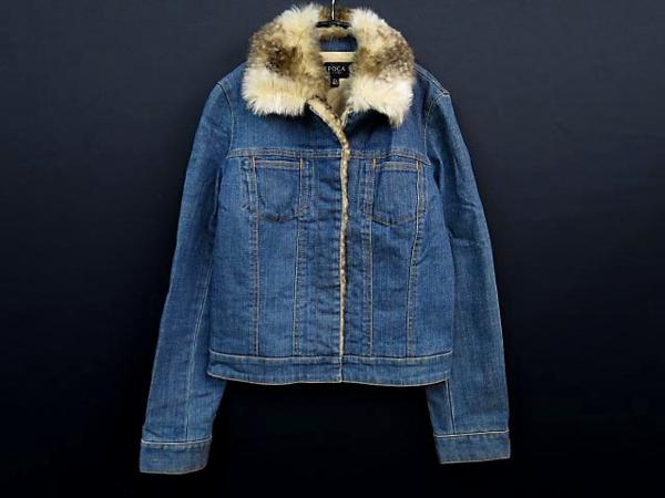 EPoca ファー付きデニムジャケット ITL 38 EPOCA エポカ フェイクファーデニム ジャケット size40 ◇□ ブランド