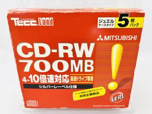 【未開封】ヤマダ電機/三菱 データ用CD-RW 700MB 5枚パック シルバーレーベル仕様 [J1RW8