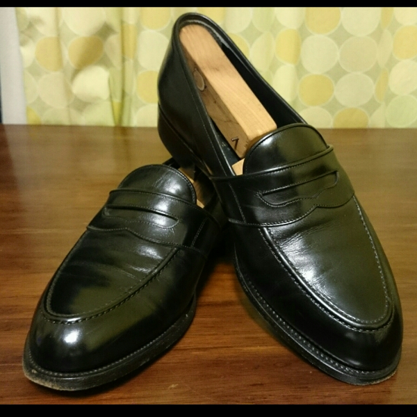 日本製【ＵＳＥＤ】スコッチグレン ビジネスローファーシューズ