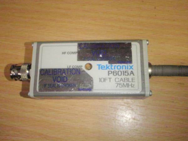 T009-07-5 Tektronix製高電圧プローブ P6015A （1本 故障）