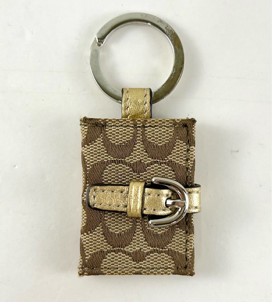 ST560】COACH コーチ 手帳 フォトフレーム キーリング キーホルダー