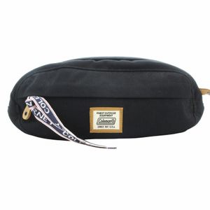 コールマン COLEMAN ウエストバッグ ボディ ロゴ キャンバス 黒 ブラック /GV レディース