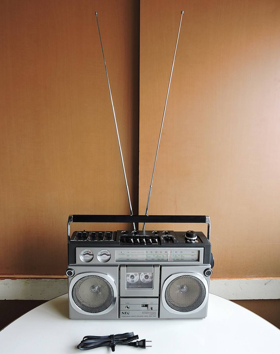 70s 3バンド・ラジオ ビンテージ ラジカセ NEC RMS-1100R 整備済 動作