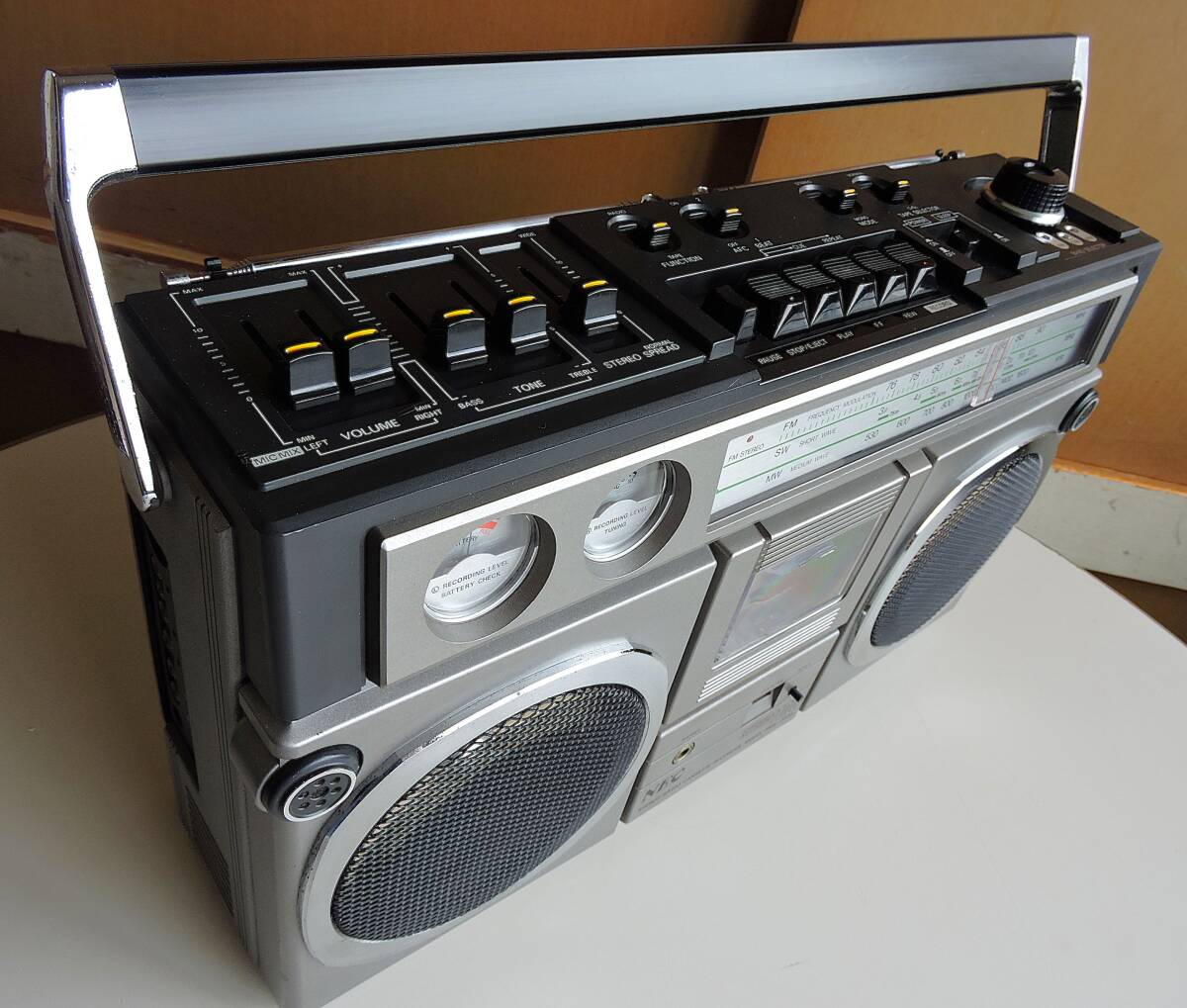 70s 3バンド・ラジオ ビンテージ ラジカセ NEC RMS-1100R 整備済 動作
