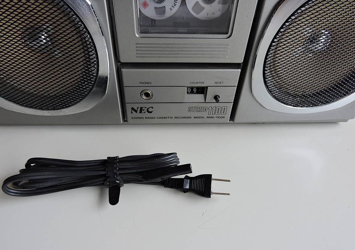 70s 3バンド・ラジオ ビンテージ ラジカセ NEC RMS-1100R 整備済 動作