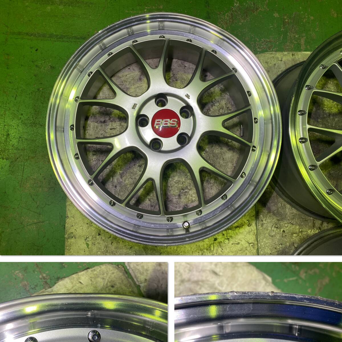送料無料 社外20インチ 8.5J +43 PCD114.3 5H 4本セット BBS LM-R 