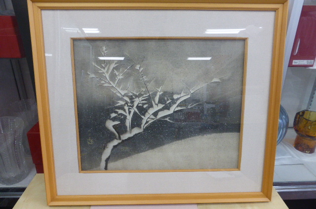 ☆共箱・美品☆ 速水御舟 作品 ベルリン東洋美術館所蔵 【夜雪】学研