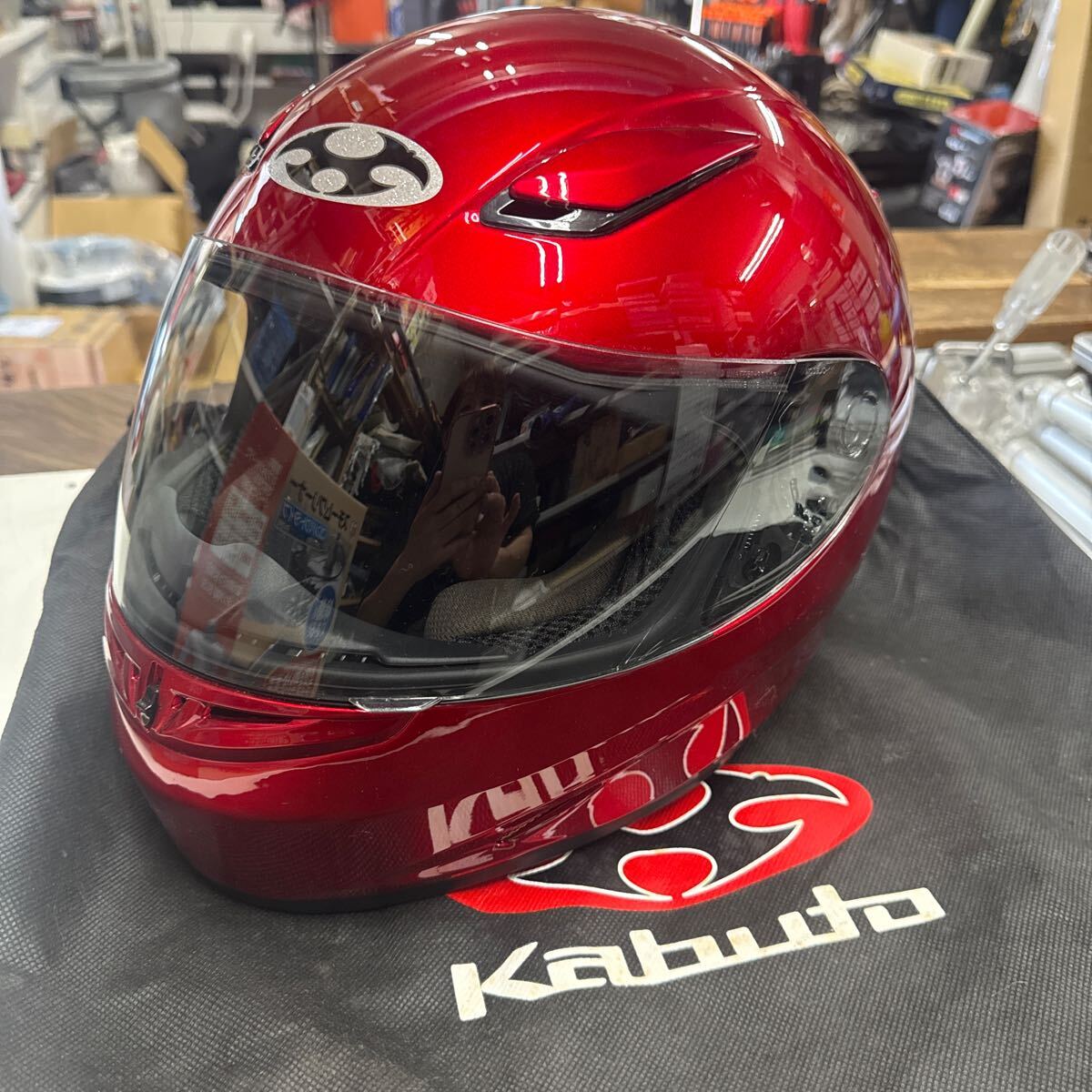 美品 OGK KABUTO カブト FF-R3 フルフェイス ヘルメット 57～58cm