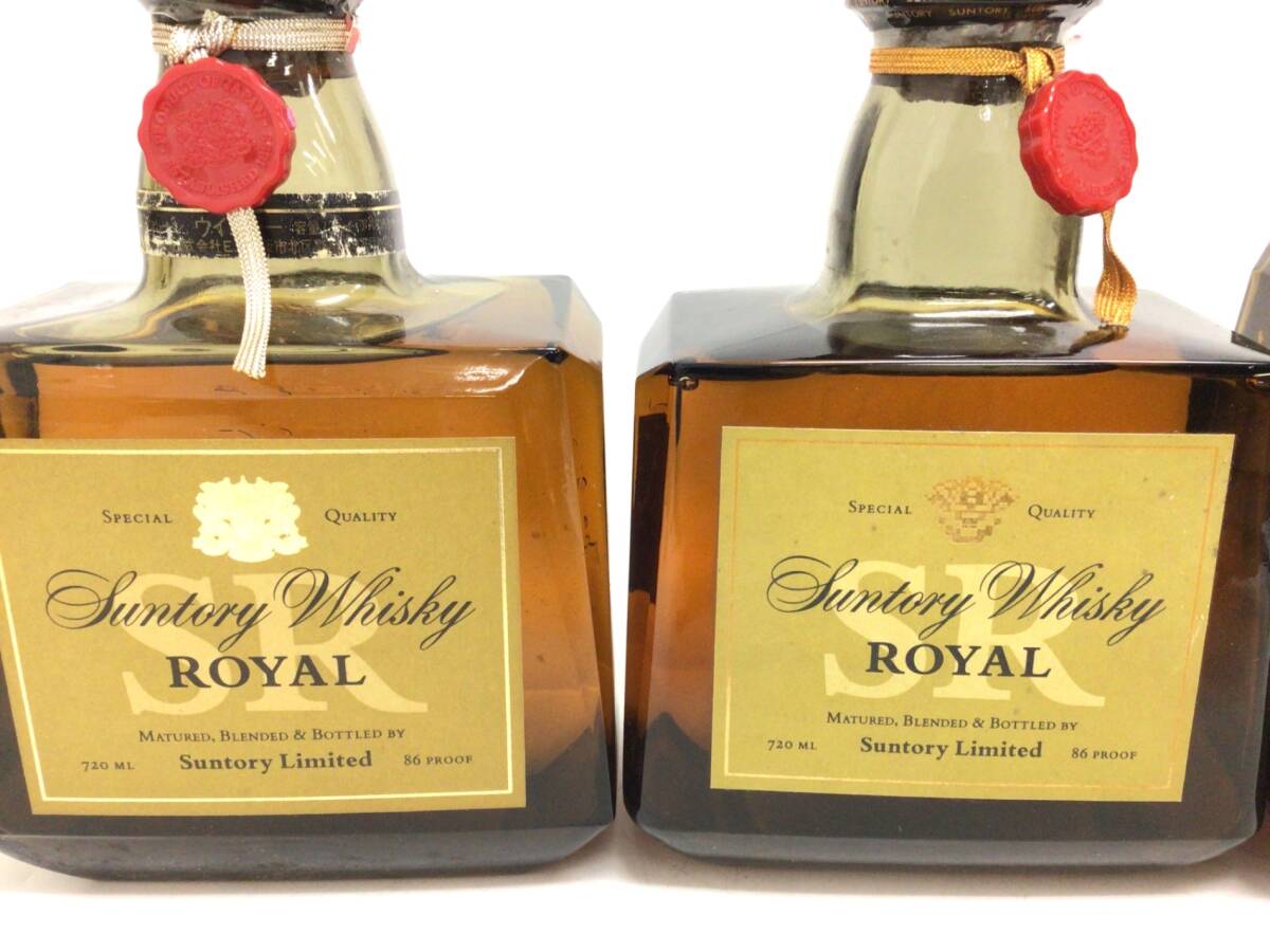 1円スタート ウイスキー whisky サントリー ローヤル SR 3本セット 720/1000ml 43% 重量番号:6(J-4)_2