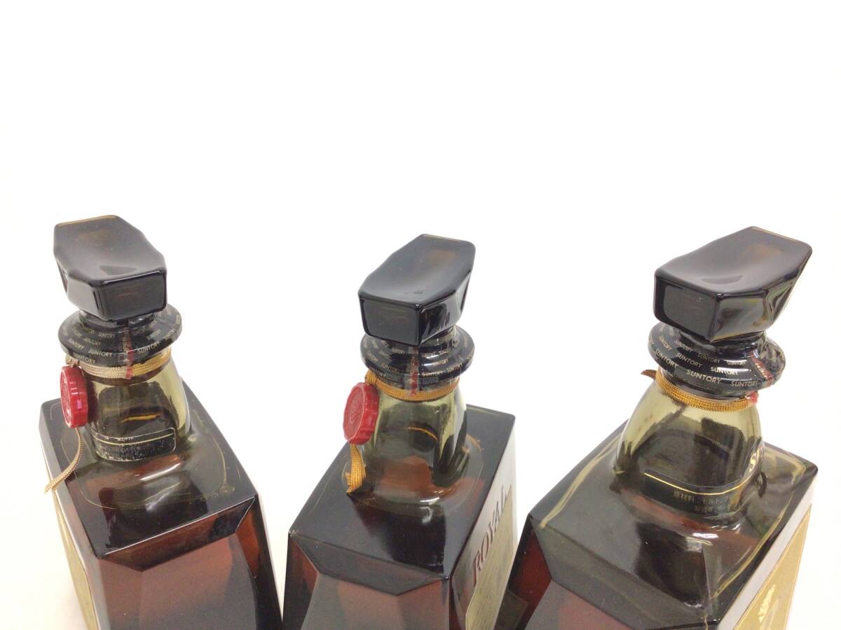 1円スタート ウイスキー whisky サントリー ローヤル SR 3本セット 720/1000ml 43% 重量番号:6(J-4)_5