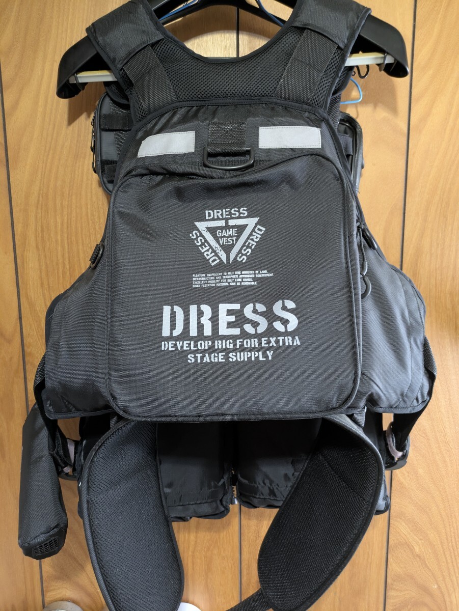 DRESS ゲームベスト AIR サポーター付 ドレス フローティングベスト ライフジャケット 1スタ 送料無料 オマケ付き 断捨離セール中_2