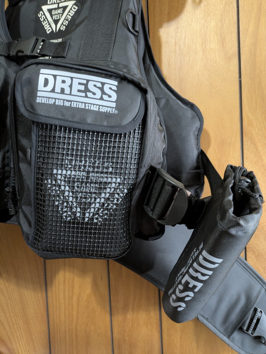 DRESS ゲームベスト AIR サポーター付 ドレス フローティングベスト ライフジャケット 1スタ 送料無料 オマケ付き 断捨離セール中_3