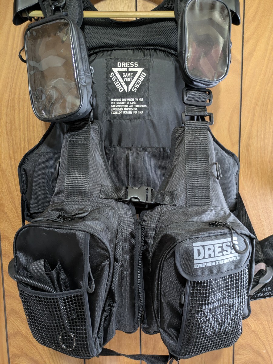 DRESS ゲームベスト AIR サポーター付 ドレス フローティングベスト ライフジャケット 1スタ 送料無料 オマケ付き 断捨離セール中_7