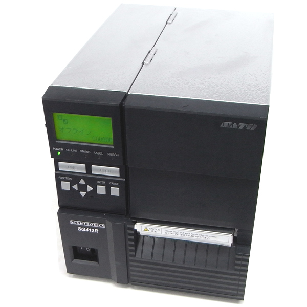 ▼バーコードプリンター SATO/サトー SG412R+CT カッター/LAN