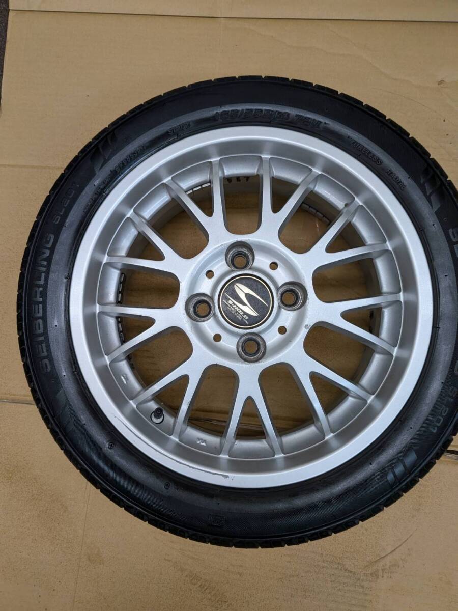 ★千葉市川発★送料着払い★引取OK★アルミ★S-HOLD165/55R14★ブリヂストン★SEIBERLING SL201★ ２3年37週★4本セット★引取OK★_3