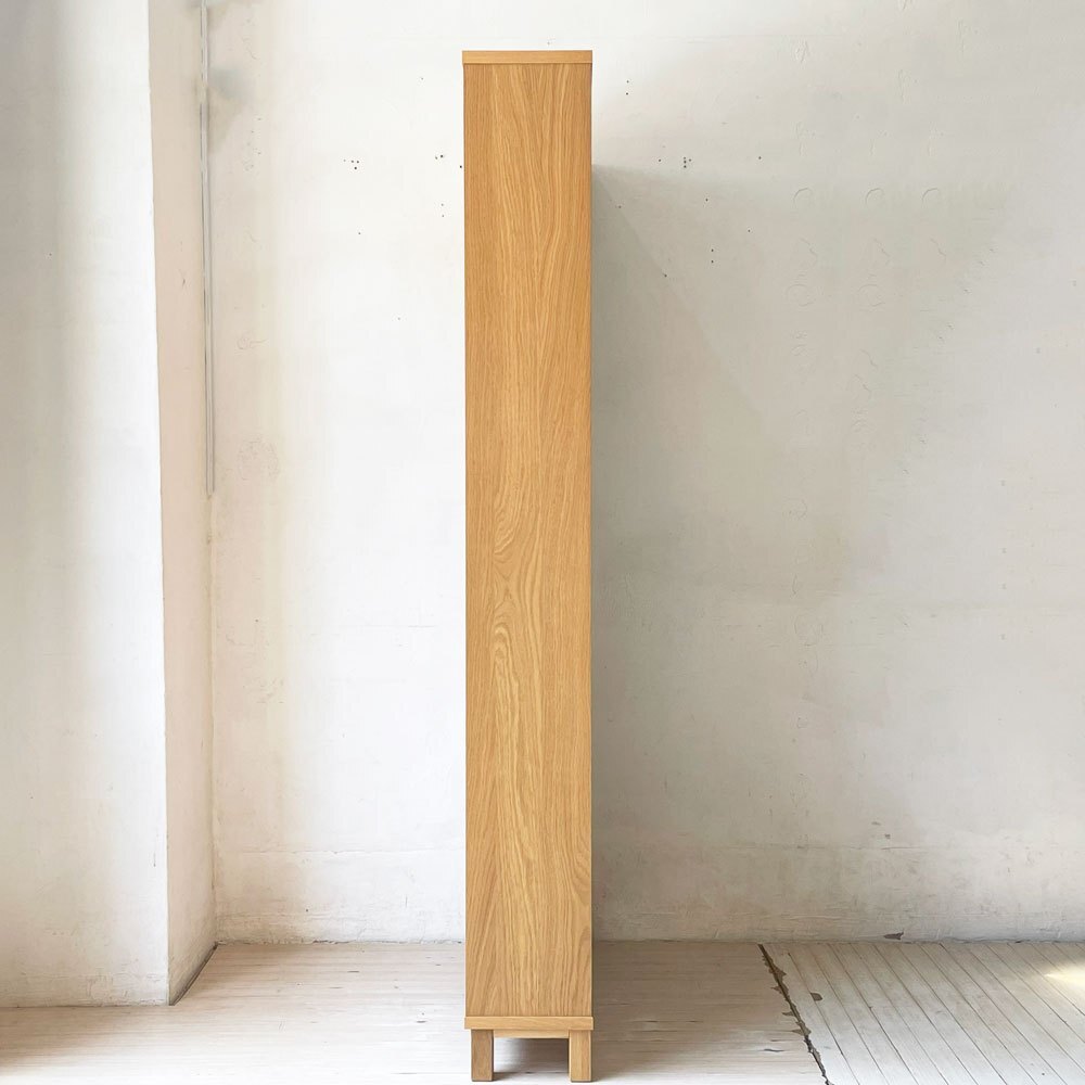 ☆ 無印良品 MUJI オーク材 薄型ラック ワイド大 7段 本棚 ブック