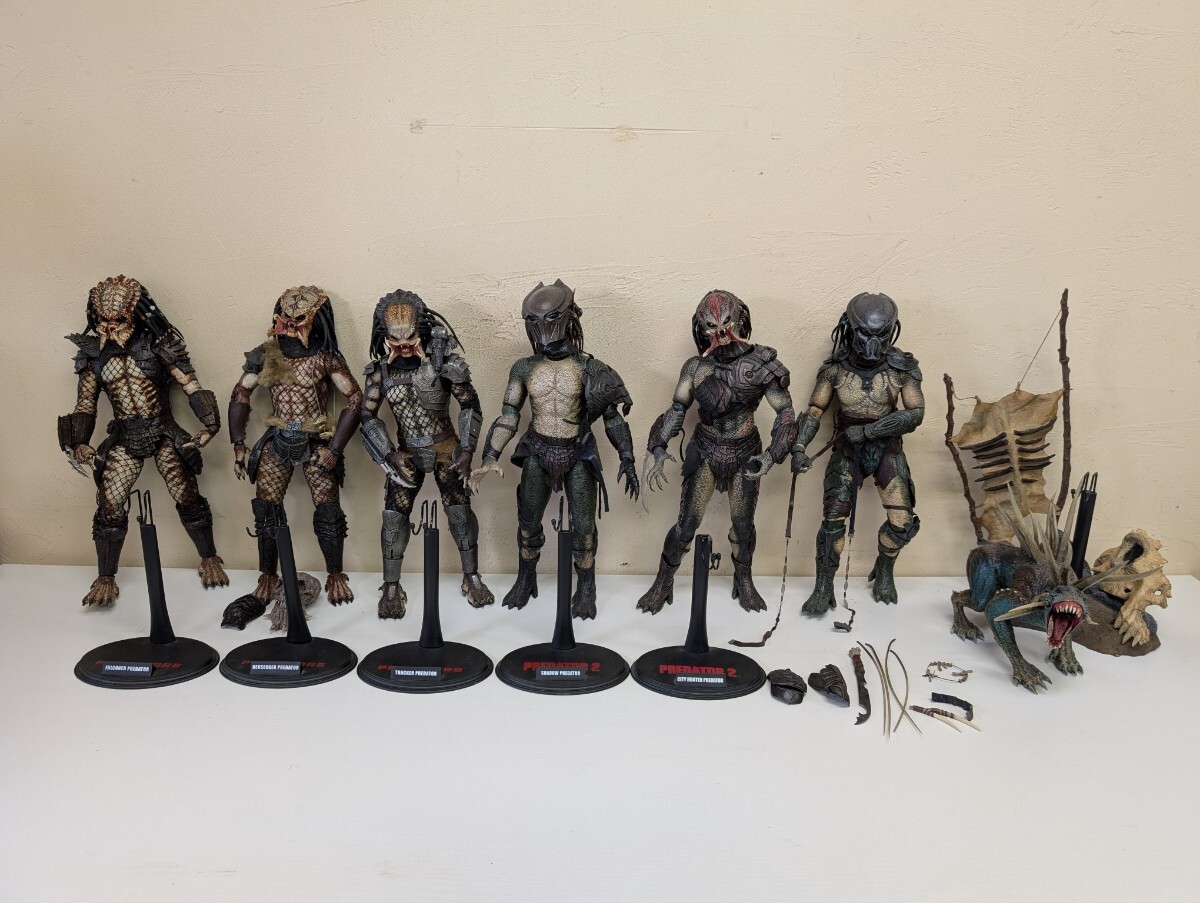◎【7体セット】HOT TOYS PREDATOR プレデター 35cm Fox フィギュア