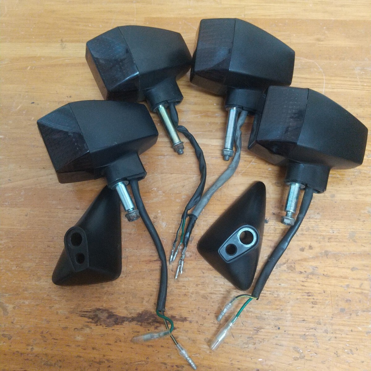 GPZ900R 純正ウインカー　ポッシュスモークレンズ　LEDバルブ　中古品_1