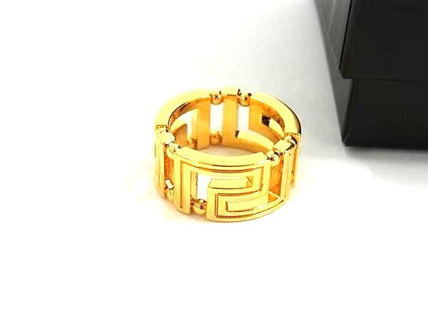 1円 □美品□ VERSACE ヴェルサーチ リング 指輪 アクセサリー 表記