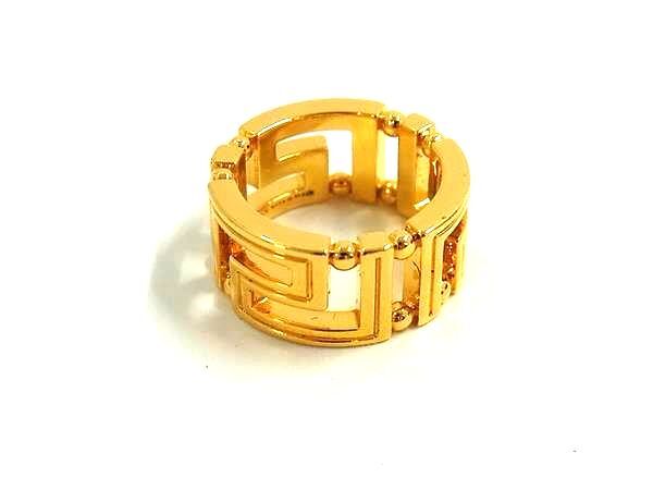 1円 □美品□ VERSACE ヴェルサーチ リング 指輪 アクセサリー 表記